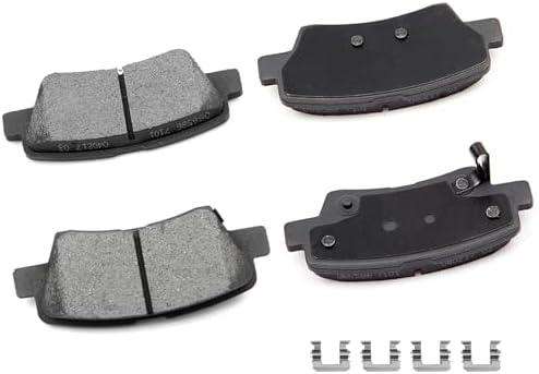 cciyu D1445 Ceramic Rear Brake Pad Set Fit For 2012-2017 For Hyundai Azera,2009-2015 For Hyundai Sonata,2011-2016 For Kia Optima