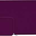 MOSISO Laptop Case 13.3 inch, 13-13.3 inch Laptop Sleeve Bag Compatible with MacBook Air/Pro 13 / Pro 14, HP Dell ASUS Lenovo Notebook, Neoprene Computer Sleeve Bag with Small Case, Magenta Purple