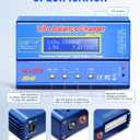 B6 Battery Charger 80W Mini Lipo Balance Charger/Discharger with Power Supply for LiPo/Li-ion/Life Battery(1-6s) NiMH/NiCd (1-15s) RC Car Charger XT60/JST/T Connectors