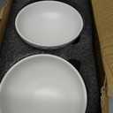 Ceramic Raised Cat Bowls, Elevated Tilted Cat Food and Water Bowls Set, Porcelain Stress Free Pet Feeder Dish for Cats and Small Dogs, Dishwasher and Microwave Safe, Set of 2(White)