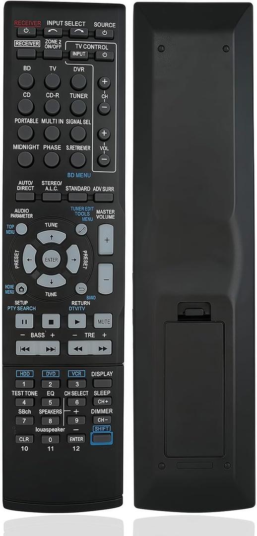 Replacement Remote Control for Pioneer VSX-1121 VSX-1021 VSX-1022K VSX-1020K VSX-818V VSX-522 VSX-523 VSX-517 VSX-520-S A/V Receiver