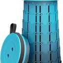 Ultra-Lightweight Collapsible Stool - Portable Folding Seat for Camping, Hiking, Travel & Outdoor Activities (Gradient Blue)
