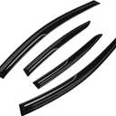 4 Pieces Smoke Tinted Tape-On Side Window Visor Deflectors Rain Guards Designed for Hyundai Elantra 2017 2018 2019 2020 SE SEL Value ECO Limited Sport