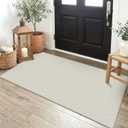 EARTHALL Washable Runner Rug, Non Slip Doormat, 2x4 Ft, Cream/Grayish