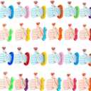 24Pcs Valentines Day for Pop Tubes with Cards for Kids, Classroom Party Favors,Bulk Fidget & Sensory Toys ,Perfect Valentine Gifts for Boys & Girls,Stress Relief ADHD Autism Educational Toy (Blue Pink)