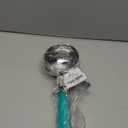 Restaurantware Met Lux 6 Ounce Portion Scoop 1 Durable Disher Scoop - Thumb Trigger Teal Stainless Steel Ice Cream Disher For Portion Control For Ice Cream Mashed Potato And Cookie Dough
