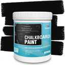 Chalkboard Paint Black Chalk Board Paint for Wood, Metal, Glass, Wall, Plaster Boards Sign, Frame, Interior/Exterior, All-in-One Primer & Top Coat, Black Matte Finish, Acrylic, Non-Toxic, 250g, 9 Fl Oz (Pack of 1), EXP 06/15/2027