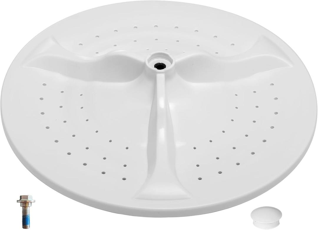 Washer Washplate W10752283 Compatible with Whirlpool WTW5000DW2 WTW8000DW0w10609476, w10834890, ps10064549, wtw5000dw1(With center cover)