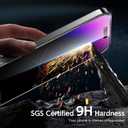 2 x SMARTDEVIL 3 Pack Screen Protector for iPhone 14 Pro with 3-Pack Camera Lens Protector, 9H Clear Tempered Glass Film [Military Grade Shatterproof], Alignment Frame