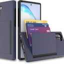 Galaxy S22 Plus Case with Card Holder,Credit Card Slot Protective Wallet Case for Samung Galaxy S22 Plus - Grey