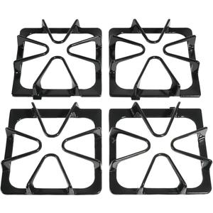 Premium W10447925 Gas Stove Burner Grates Replacement for Whirlpool Amana Stove Burners Replacement,for Maytag Stove Cooktop grate Parts,for Kenmore,Kirkland,Inglis Stove Top Range Cast Iron Rack4 Pcs
