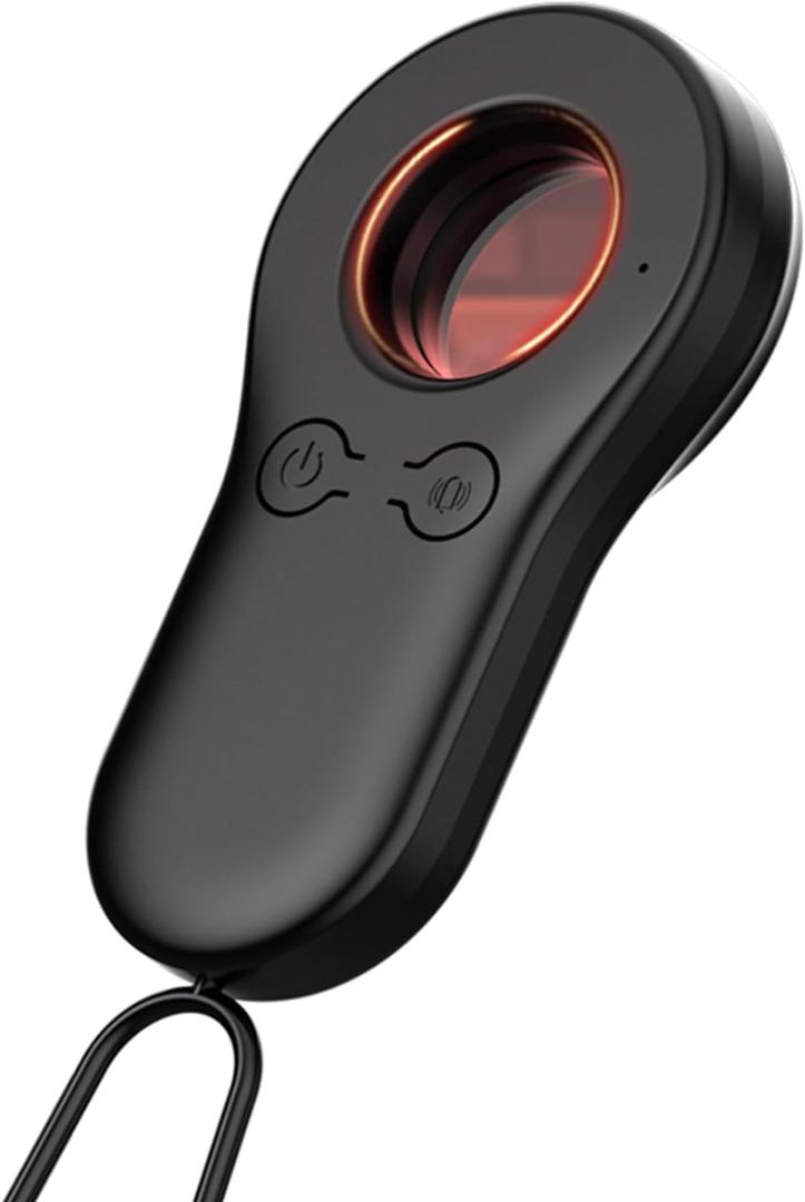 Hidden Camera Detector, Portable Privacy Protector for Solo Users, Traveller, Car Trip, Rentals, Anti-Surveillance Anti-Spy Camera Finder with Intrusion Alert and LED