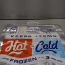 | Insulated Thermal Cooler, Grocery Size, Red/Blue