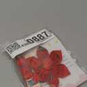 Christmas Dog Collar with Flower Bow - Cute Red Gingerbread Man Dog Collars, Adjustable Heavy-Duty Winter Holiday Bowtie Collar for Small Medium Large Boy Girl Dogs M