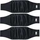 5 Pack Dog Diapers Male Reusable, Premium Belly Bands for Male Dogs, High Absorbing Pee Wraps for Doggie in Incontinence and Training, Black, XL