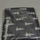 Winter Black Dining Table Runner, White Pine Tree Snowflake Burlap Kitchen Decoration, Christmas Seasonal Indoor Outdoor Home Decor Party Supply 13 x 72 Inches