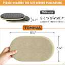 Furniture Sliders for Hardwood Floors Felt-8 Pack 9-1/2" Oval Reusable Furniture Slider with Extra Thick Design - Heavy-Duty Furniture Movers - Beige Felt Sliders Effortless Moving