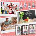 Peryiter 30 Set Pink Christmas Teacher Gnomes Hanging Ornaments Gifts Santa Plush Beard Doll Christmas Appreciation Gifts for Teachers Coworker Staffs or Xmas Party Favors Home Office Decor