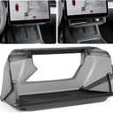 2025 Upgrade Under Screen Storage for Tesla 2020-2025 Model Y 2020-2023 Model 3,Open and Close Center Console Organizer Tray with Anti-Slip Silicone Pad for Tesla Model 3 Model Y Accessories