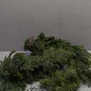 Christmas Cedar Garland Realistic - Cypress Decorations with Lights 6ft for Mantle Lighted Faux Pine Garlands for Xmas Home Decoration Indoor Stairs Railing Fireplace Outdoor 6 ft Prelit Door Decor