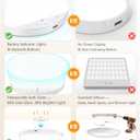 Rechargeable 6W Motion Sensor Ceiling Light Indoor, No Wiring & Magnetic Stick-On, Remote Control for Color & Brightness, Battery Operated Light for Shower, Closet, Bathroom, Pantry, Hallway, 1-Pack