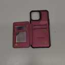 Vinich for iPhone 13 Pro Max Wallet Case with Card Holder, RFID Blocking Credit Slots Kickstand Shockproof Phone Cover Fit for iPhone 13 Pro Max 6.7" Wine Red