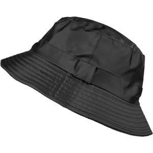 Toutacoo, Bucket Rain Hat (Large, 01-black/ Size L)