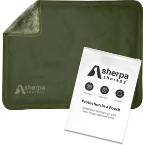Large Hot and Cold Flexible Gel Ice Packs for Injuries Reusable, Cold Packs for Injuries Reusable Ice Packs, Soft Ice Pack for Back Cold Compress - 11.5" x 14.5" - Green