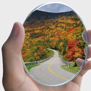 2PCS Large Stick-on Convex Blind Spot Mirror, 3.75" HD Glass Big Round Convex Rear View Mirror, Strong Adhesive for Car, Van, SUV and Trucks (3-3/4"(95mm), Frameless)