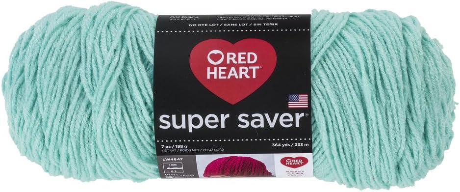 RED HEART Super Saver Yarn, Minty, E300.0520 (Single)