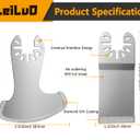 LEILUO 6Pcs Diamond Oscillating Multi Tool Blades Kit for Grout Removal Fit DeWalt Milwaukee Makita Ryobi and More