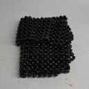 VaygWay Beaded Seat Cushion Car Driver Seat Cover with Durable & Double Strung Natural Wood Beads- Cooling Comfort Ventilated Massaging Support Cushion for Auto Cars -1 Pack Black