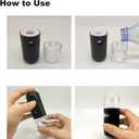 2 x Kingsmile Nano Mist Sprayer, Electric Nano Mister, Portable Face Mister for Eyelash Extensions & Daily Care, Mini Face Humidifier, Facial Mister with 1OZ /30ML Large Capacity Screwing Water Tank Black