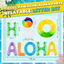 Sumind 8 Pcs Aloha Floating Pool Letters Set,20 Inch Inflatable Decor,Vivid, Medium