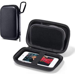 ULAK MP3 MP4 Player Case Bag Compatible with iPod Touch 7th/6th/5th Generation/Soulcker/Sandisk MP3 Player/G.G.Martinsen/Sony NW-A45 Fit for Earphones, USB Cable, Memory Cards, Black