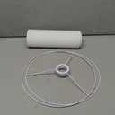 White Lamp Shade, Large Drum Lampshade 13" Top x 13" Bottom x 11" High (Spider), Replacement Lamp Shade Natural Linen Hand Crafted for Table Lamps Floor Lamps Chandelier Lamp, Easy Assembly Required