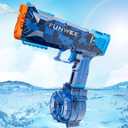Funwee Electric Water Gun for Adult & Kid, Most Strongest Water Pistol Long Range 28-32 FT, Powerful High Powered Automatic Classic Squirt Gun Fully Auto Water Blaster, Swimming Pool Outdoor Toy Game (Blue)