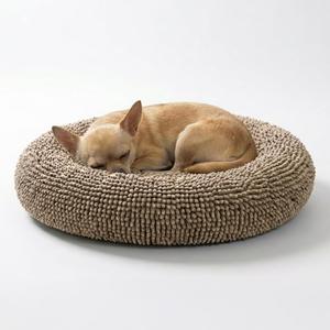 Muddy Mat Cloud K-9 Bed for Dogs & Cats, Soft & Relaxing Donut Dog Bed, Chenille Material, Removable Cover, Washable & Dryer SafeBeige Small (25'x25')
