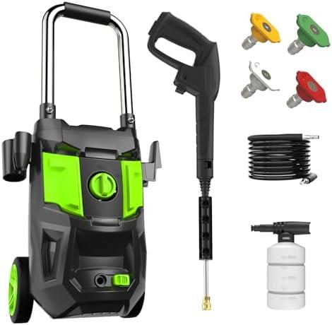 DECOKTOOL Electric Pressure Washer - 4500 PSI 2.8 GPM Electric Power Washer with 35FT Power Cord for Car, Garden, Yard, House, Green