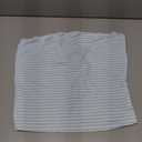 Trendy Queen Women's Y2K Tube Tops Butter Soft Non-Slip Strapless Crop Top Stretchy Bandeau Summer Clothes Blue White Stripe L