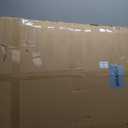 2-Tier Washer Dryer Countertop with 2.75"H Edge Rails, 54" W x 27.55" D Laundry Countertop for Folding Clothes, Washer and Dryer Topper with Non-Slip Pad (Pure Wood Color)