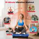 AXV Vibration Plate Fitness Platform Exercise Machine Vibrating Shaking Full Body Shaker Workout Vibrate Stand Shake Board Sport Gym for Weight Loss Fat Burner for Women Men
