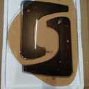 Coffee Table for Living Room Mid Century Modern Center Table with Glass Top and Wood, Brown/Black