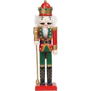Nutcracker Christmas Decor Nutcracker-Soldier Figures - 14.75H in Christmas Nutcracker Soldier Traditional Wooden Green Nutcrackers Xmas Festive Gifts Farmhouse Dcor for Fireplace Newman House Studio