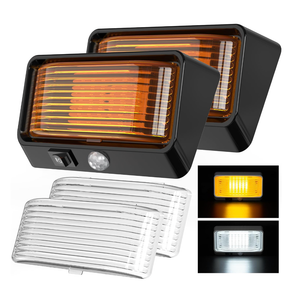 BlueFire RV Exterior LED Porch Light with Motion Sensor â€“ Waterproof, Energy Efficient, Easy Installation, Bright Outdoor LED Lighting for Camper, Trailer, Motorhome (Black)