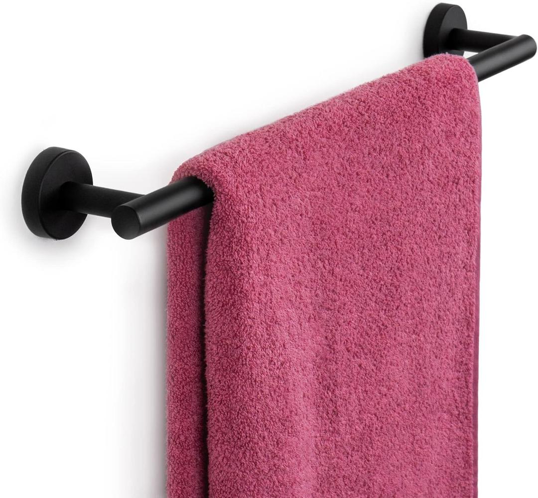 Marmolux Acc 14 Inches Hand Towel Holder Matte Black - Bathroom Hardware Black Towel Bar - Towel Rack Towel Hanger - Stainless Steel Wall Mount Bathroom Accessories