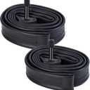 YunSCM 27x1.9/ 1.95/ 2/ 2.1/ 2.125 Butyl Rubber Inner Tube Compatible with 27.5 inch Bicycle Inner Tube MTB Mountain Bike Inner Tube 2 Pack