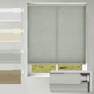 Changshade No Drill No Tools Light Filtering Cellular Shades,Cordless Blinds for Indoor Windows,Window Shades Honeycomb Blinds for Bedroom,Office,Home,36" w x 64" h,Grey