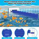 Hydream Pool Debris Catcher Skimmer, Pool Leaf and Debris Remover Catcher Plastics, Surface Debris Floating Leaves Bugs Pool Skimmer Attachments Accessories Replacement Kit for Swimming Pool-Blue