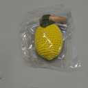 Wooden Baby Rattle Toys Stuffed Crochet Rattle with Teether Ring for Newborn Babies Fruit Wooden Teether Toy Infant Toddler Handcrafted Crochet Rattles Cute Shower Gifts for Boy and Girls (Lemon)